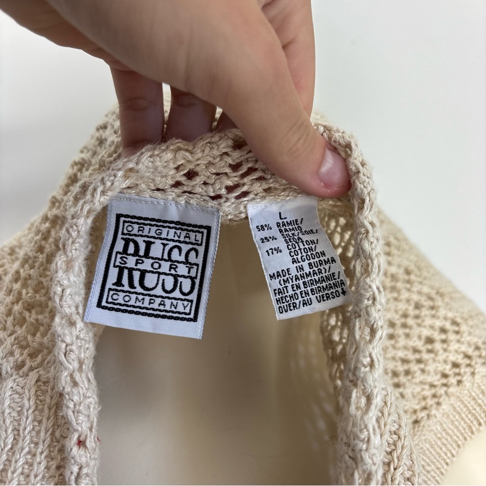 Vintage Russ woman’s sweater button up vest - Picture 5 of 6